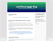 Tablet Screenshot of janhillmortgage.wordpress.com