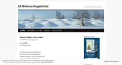 Desktop Screenshot of 24weihnachtsgedichte.wordpress.com