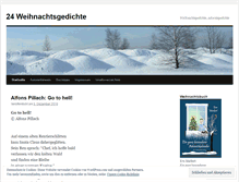 Tablet Screenshot of 24weihnachtsgedichte.wordpress.com