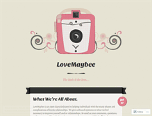 Tablet Screenshot of lovemaybee.wordpress.com