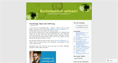Desktop Screenshot of buchstaeblich.wordpress.com
