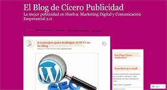 Desktop Screenshot of ciceropublicidad.wordpress.com