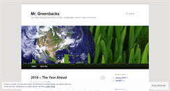 Desktop Screenshot of mrgreenbacks.wordpress.com