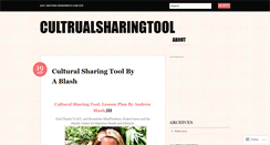 Desktop Screenshot of cultrualsharingtool.wordpress.com