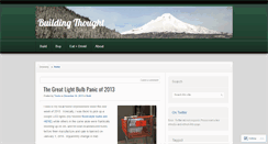 Desktop Screenshot of buildingthought.wordpress.com