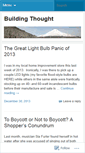 Mobile Screenshot of buildingthought.wordpress.com