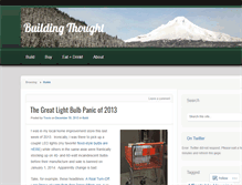 Tablet Screenshot of buildingthought.wordpress.com