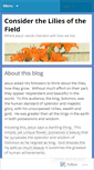Mobile Screenshot of lookatthelilies.wordpress.com