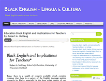 Tablet Screenshot of blackenglishlinguaecultura1usp.wordpress.com