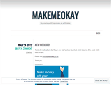 Tablet Screenshot of makemeokay.wordpress.com