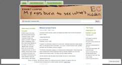 Desktop Screenshot of exhibitcorpse.wordpress.com