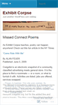 Mobile Screenshot of exhibitcorpse.wordpress.com