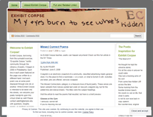 Tablet Screenshot of exhibitcorpse.wordpress.com