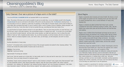 Desktop Screenshot of cleansinggoddess.wordpress.com