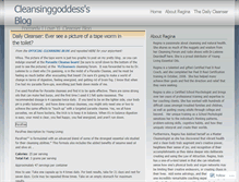 Tablet Screenshot of cleansinggoddess.wordpress.com