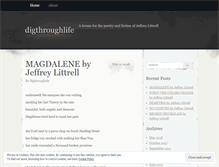 Tablet Screenshot of digthroughlife.wordpress.com
