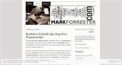 Desktop Screenshot of markgforrester.wordpress.com