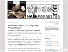 Tablet Screenshot of markgforrester.wordpress.com