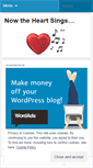 Mobile Screenshot of nowtheheartsings.wordpress.com