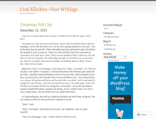 Tablet Screenshot of cradkilodney.wordpress.com