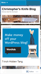 Mobile Screenshot of christophersknifeblog.wordpress.com