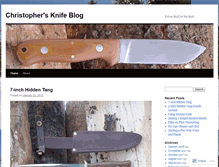 Tablet Screenshot of christophersknifeblog.wordpress.com