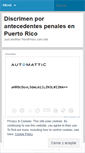 Mobile Screenshot of discrimenporantecedentes.wordpress.com