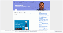 Desktop Screenshot of mattemagnus.wordpress.com
