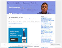 Tablet Screenshot of mattemagnus.wordpress.com
