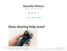 Tablet Screenshot of beautifulwriters.wordpress.com