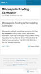 Mobile Screenshot of minneapolisroofingcontractor.wordpress.com