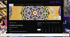 Desktop Screenshot of nightlilies.wordpress.com