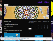 Tablet Screenshot of nightlilies.wordpress.com