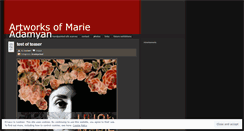 Desktop Screenshot of marieart.wordpress.com