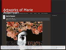 Tablet Screenshot of marieart.wordpress.com