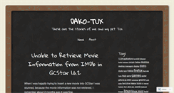 Desktop Screenshot of dakotux.wordpress.com