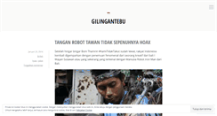 Desktop Screenshot of gilingantebu.wordpress.com