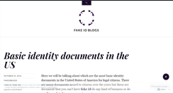 Desktop Screenshot of fakeidblogs.wordpress.com