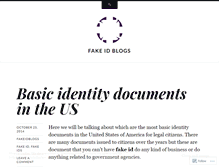 Tablet Screenshot of fakeidblogs.wordpress.com