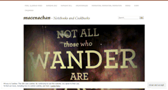 Desktop Screenshot of macenachan.wordpress.com