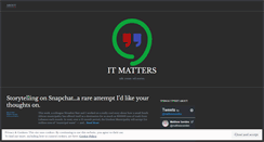 Desktop Screenshot of matthewsavides.wordpress.com