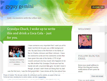 Tablet Screenshot of gypsygemini.wordpress.com