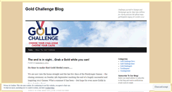 Desktop Screenshot of goldchallenge.wordpress.com