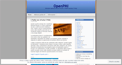 Desktop Screenshot of openpmi.wordpress.com