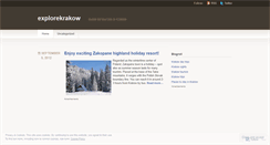 Desktop Screenshot of explorekrakow.wordpress.com