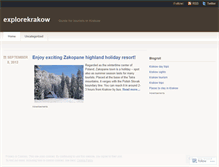Tablet Screenshot of explorekrakow.wordpress.com