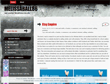 Tablet Screenshot of melissaball86.wordpress.com