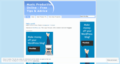 Desktop Screenshot of musicproductiononline.wordpress.com
