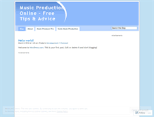 Tablet Screenshot of musicproductiononline.wordpress.com