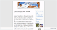 Desktop Screenshot of memoryfoamnetwork.wordpress.com